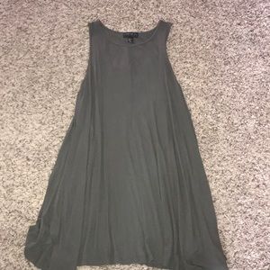 Military green t-shirt dress